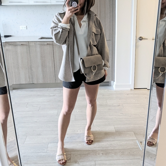 CHLOE Small Faye Leather And Suede Crossbody Bag - Picture 4 of 8